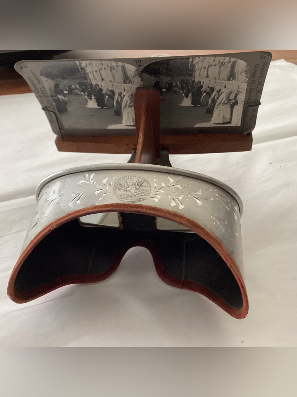 Antique Steroscope viewer, viewing 3-D Images from the late 19th Century